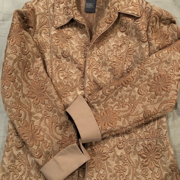 Koret Jackets & Coats Koret Gold Dress Jacket Poshmark
